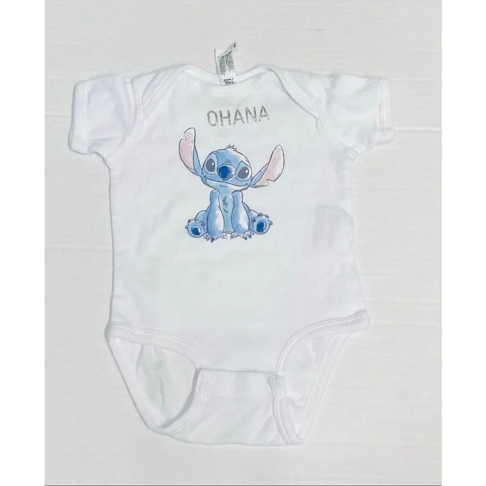 Rabbit Skins Disney Stitch Bodysuit Boys Size 6 Months
